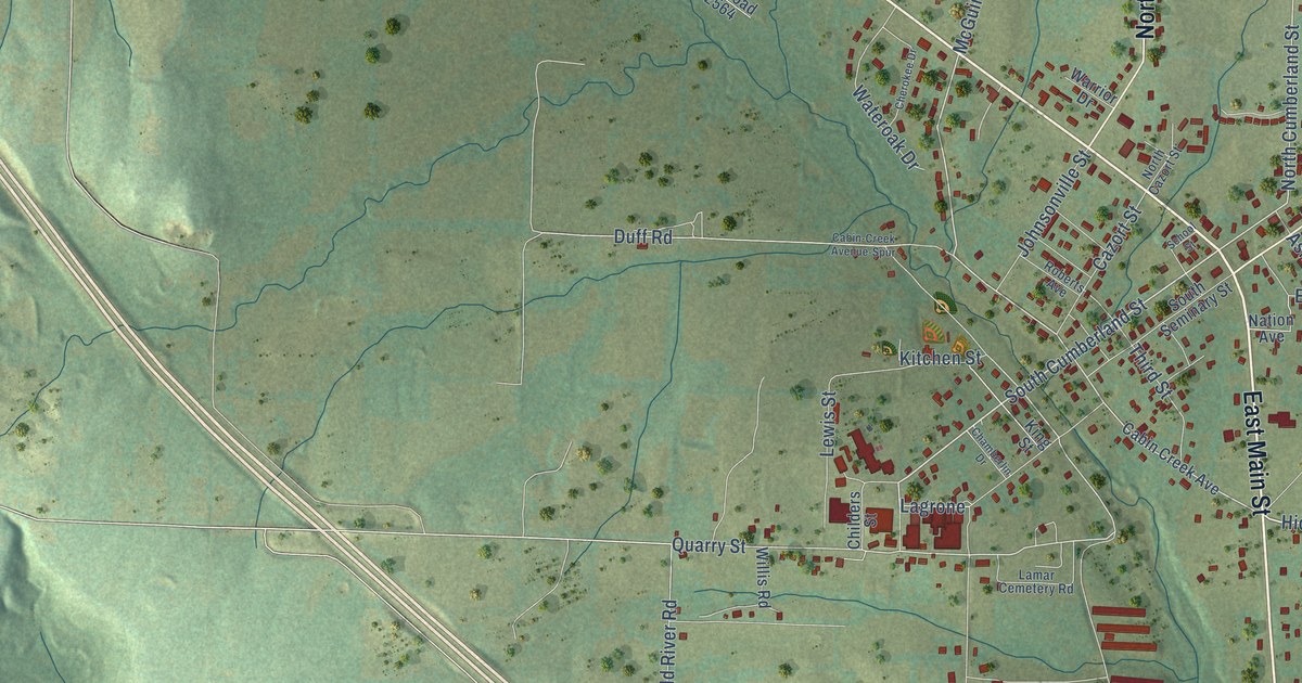 Map of Lamar, Arkansas in 2026