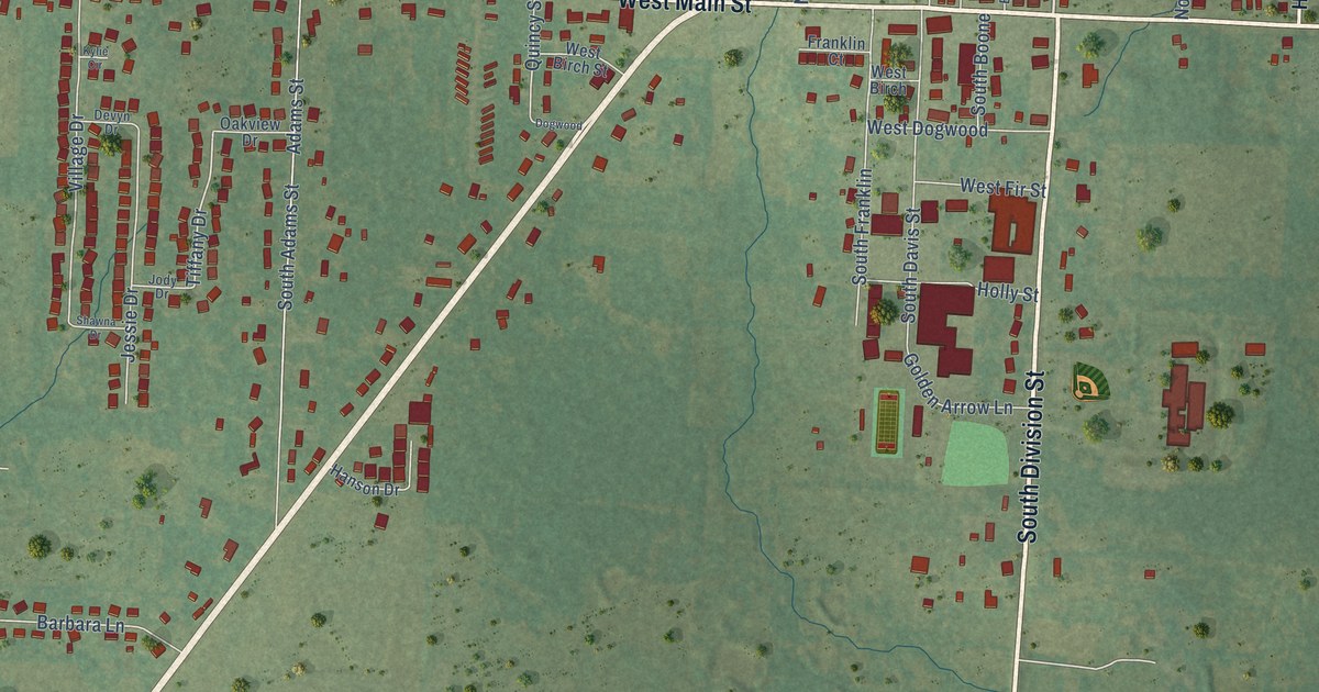 Map of Lavaca, Arkansas in 2026