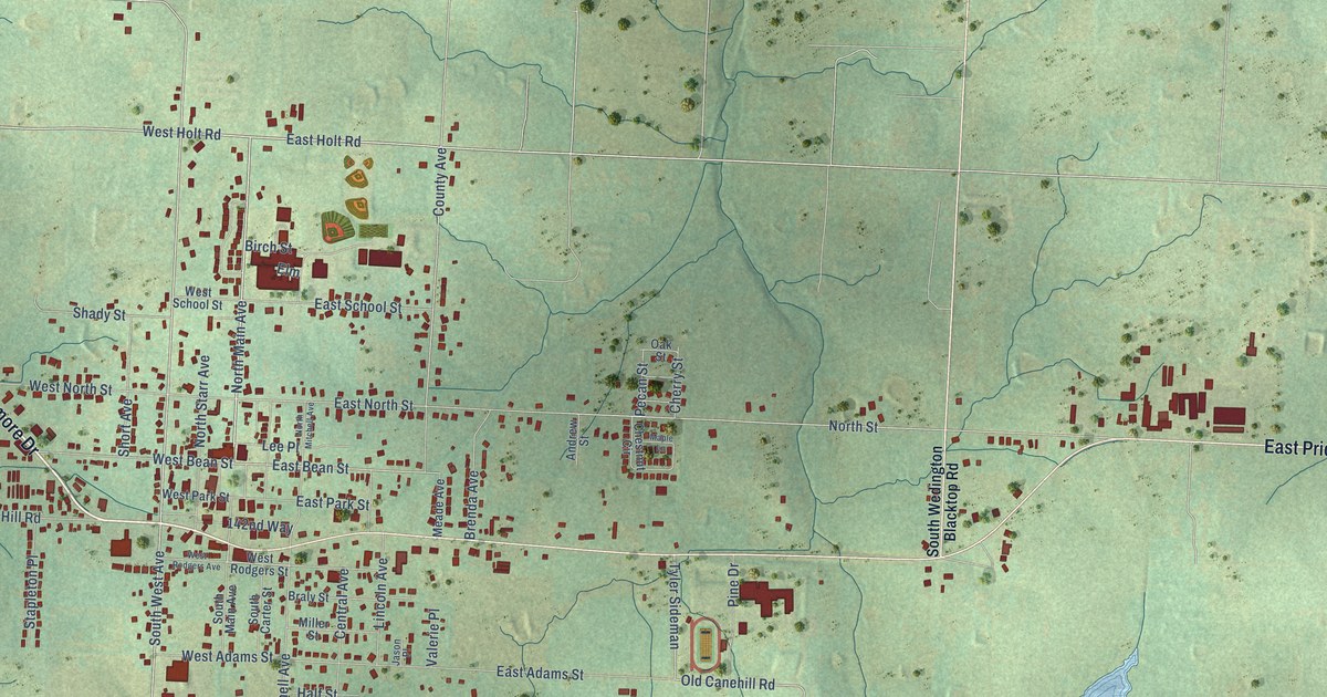 Map of Lincoln, Arkansas in 2026