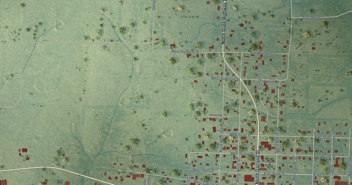Map of Magazine, Arkansas in 2026