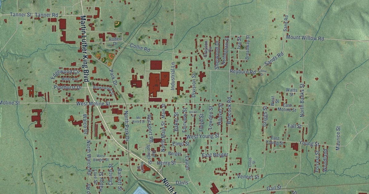 Map of Malvern, Arkansas in 2026