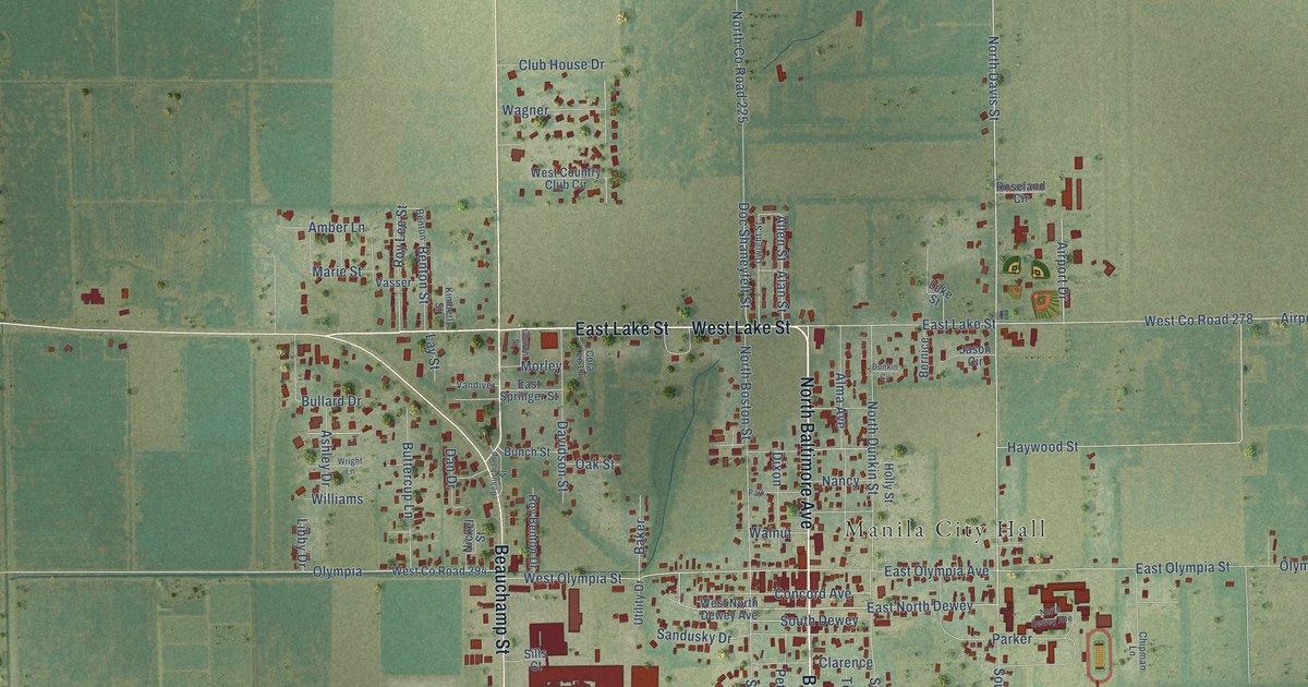 Map of Manila, Arkansas in 2026