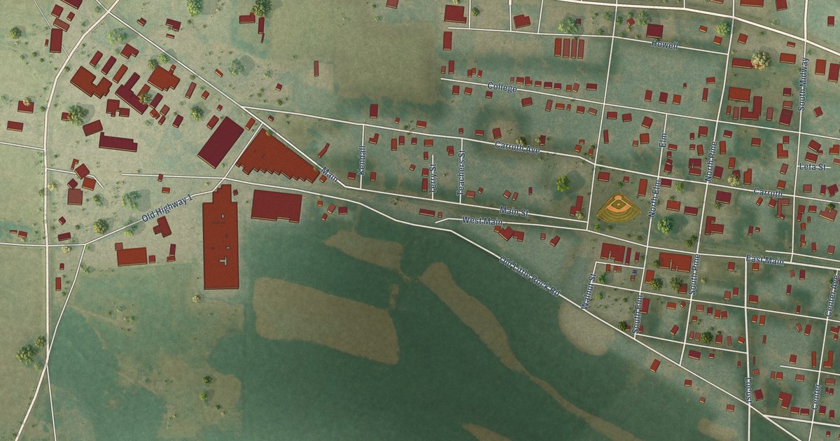Map of Marvell, Arkansas in 2026