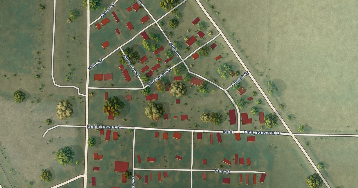 Map of Mitchellville, Arkansas in 2026
