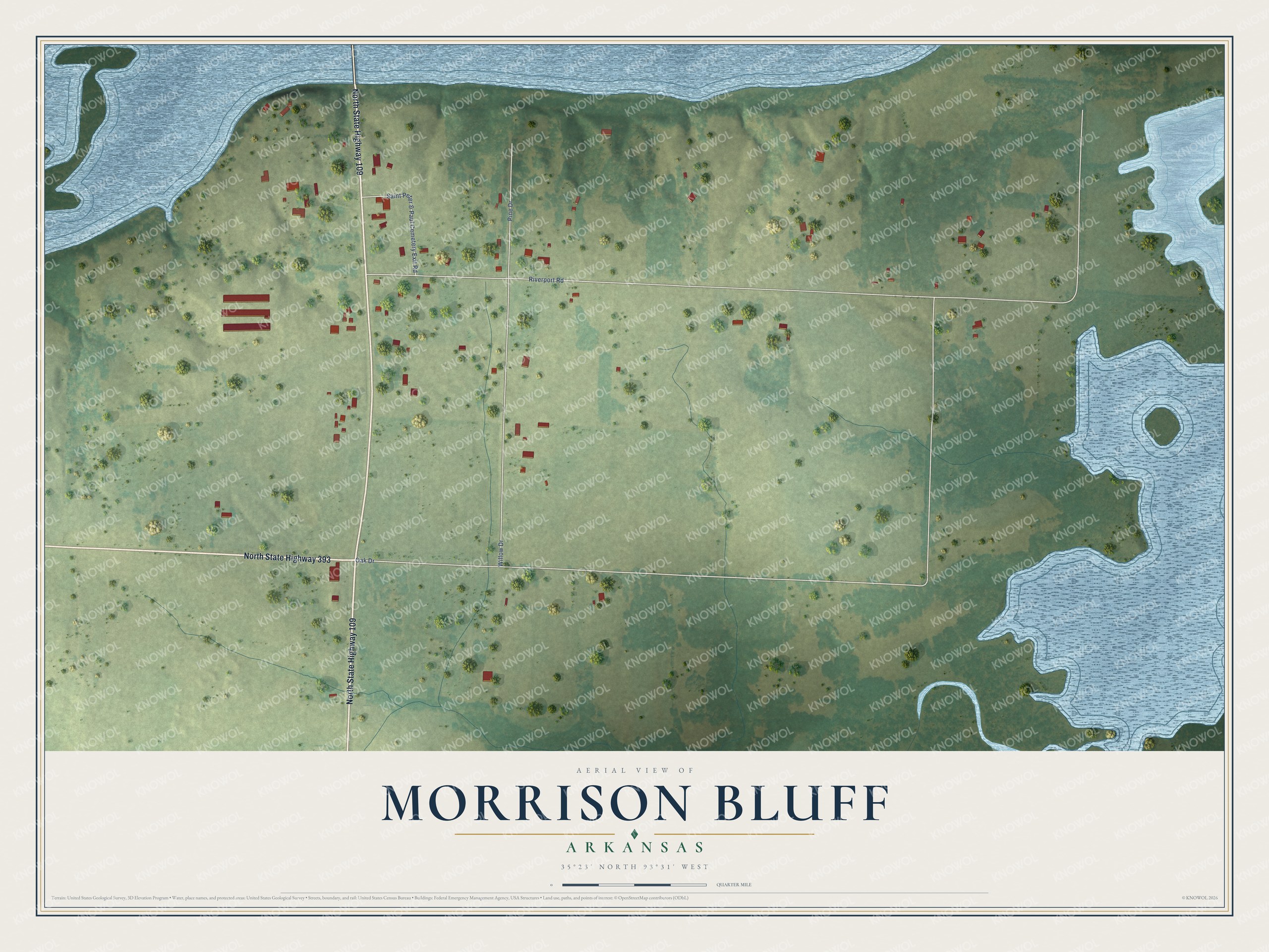 Watermarked full-map preview of Morrison Bluff, Arkansas