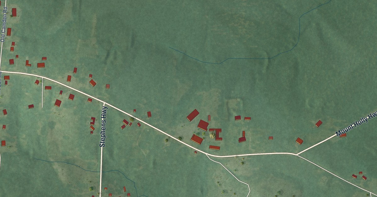 Map of Mount Holly, Arkansas in 2026