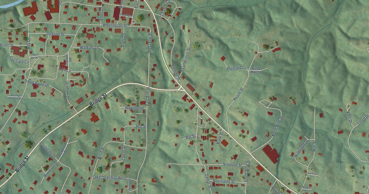 Map of Mount Ida, Arkansas in 2026