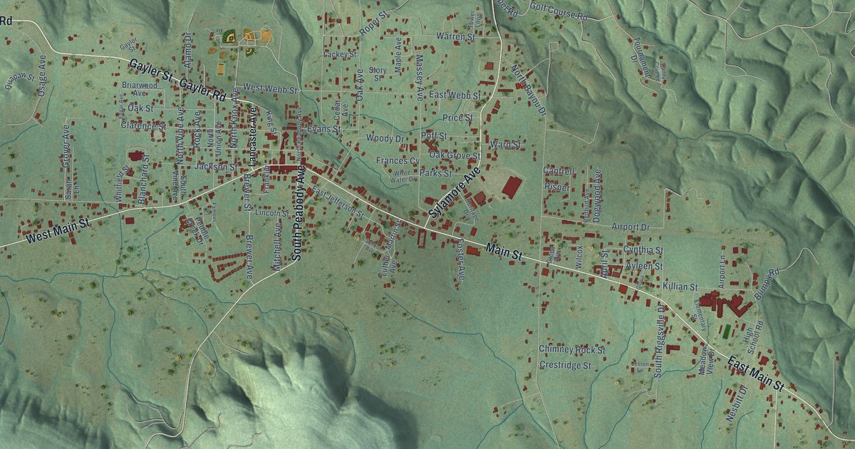 Map of Mountain View, Arkansas in 2026