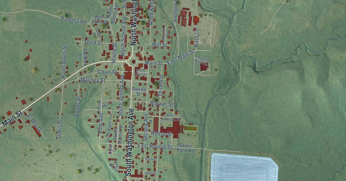 Map of Murfreesboro, Arkansas in 2026