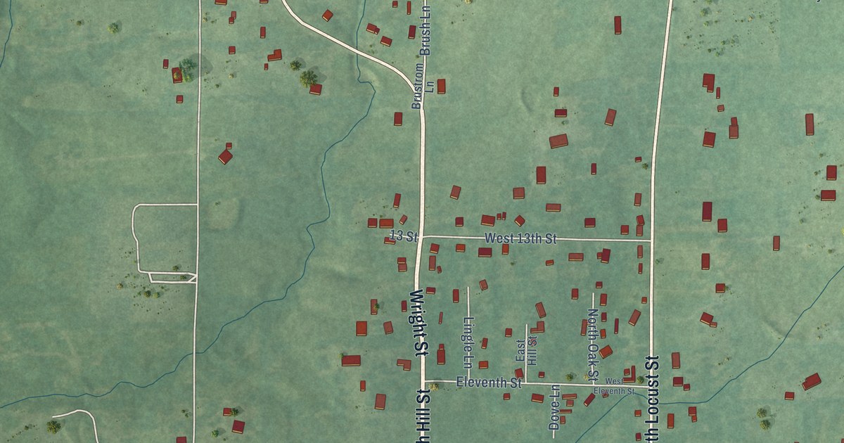 Map of Newark, Arkansas in 2026
