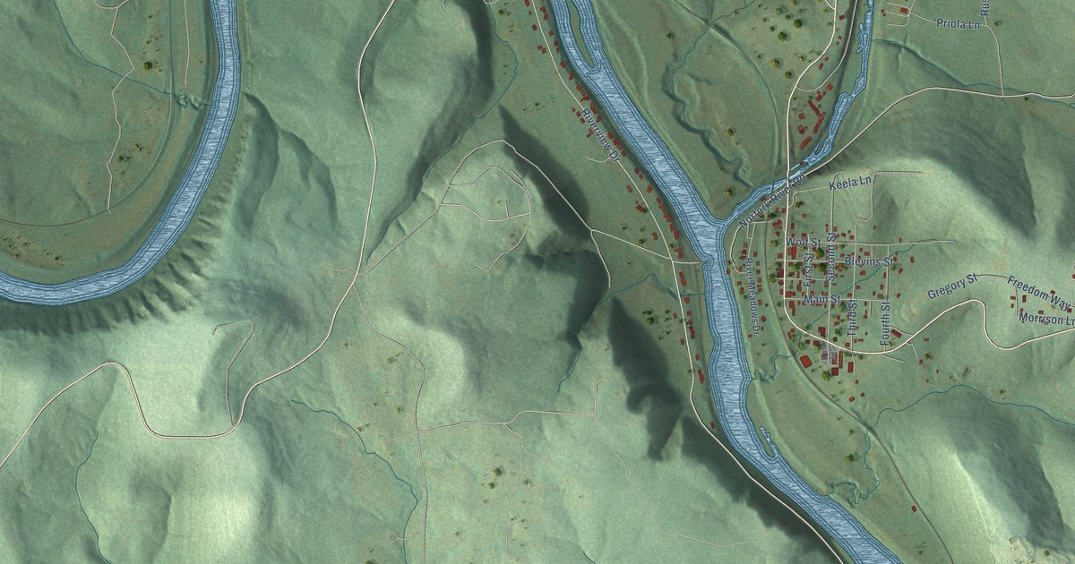 Map of Norfork, Arkansas in 2026
