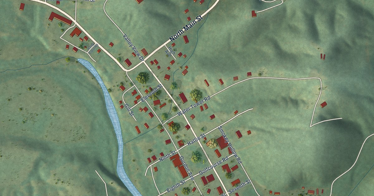 Map of Norman, Arkansas in 2026