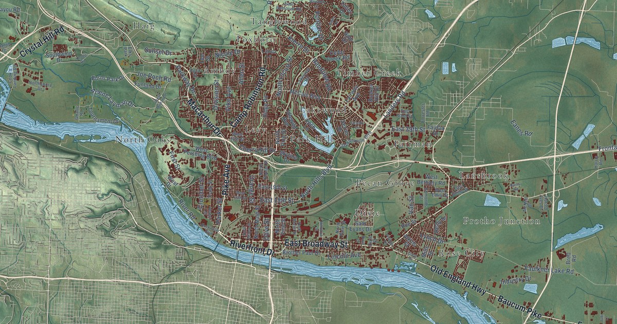 Map of North Little Rock, Arkansas in 2026