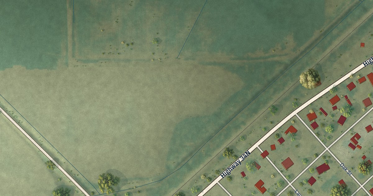 Map of O’Kean, Arkansas in 2026