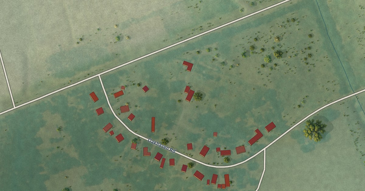 Map of Oakhaven, Arkansas in 2026