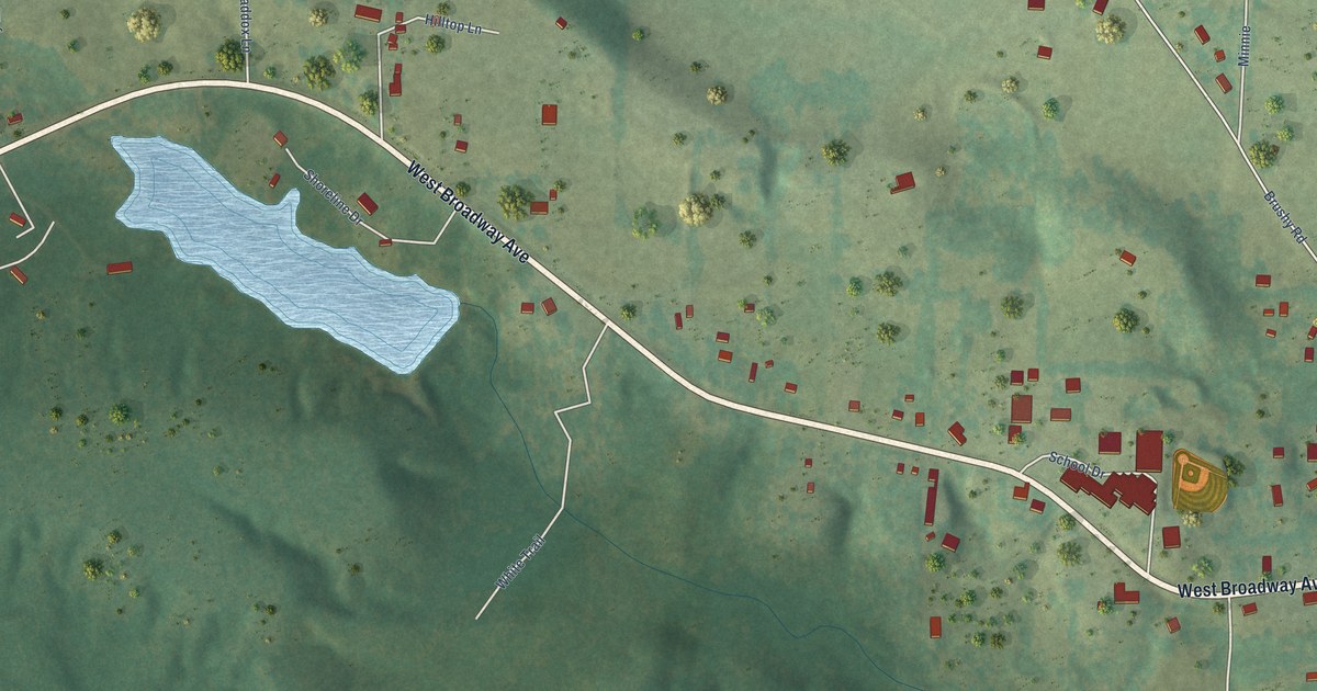 Map of Oden, Arkansas in 2026