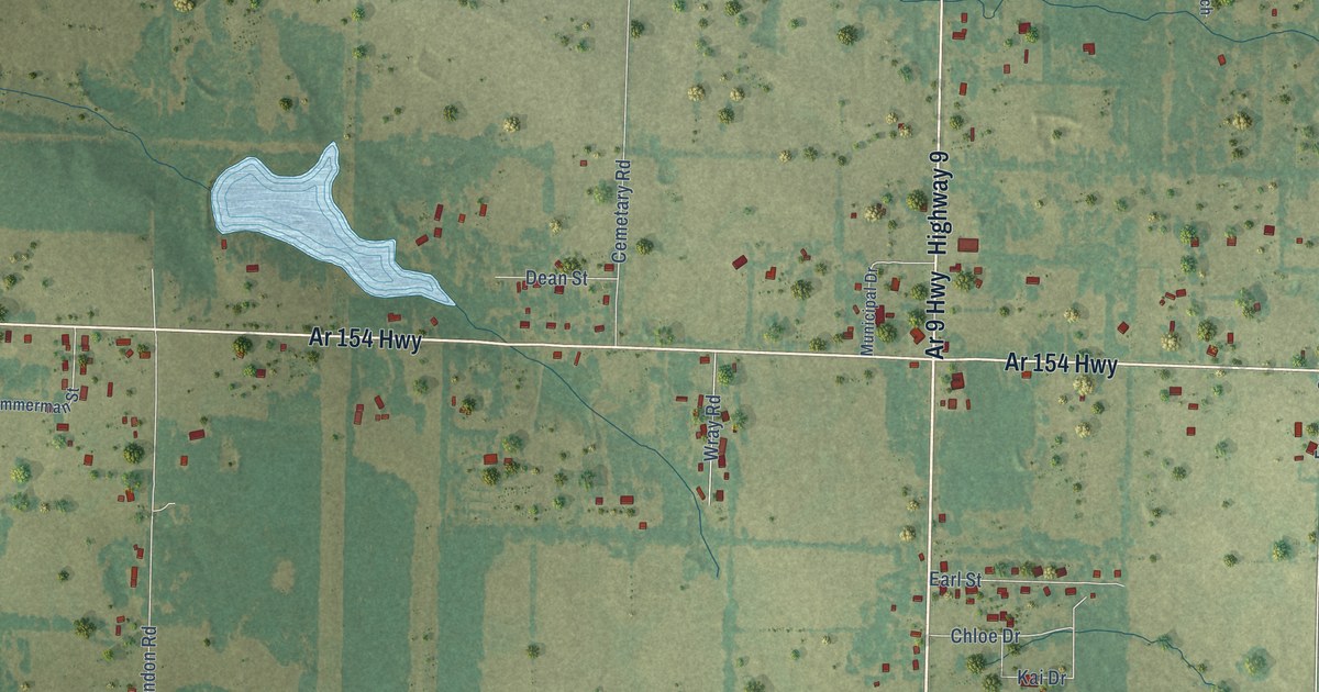 Map of Oppelo, Arkansas in 2026