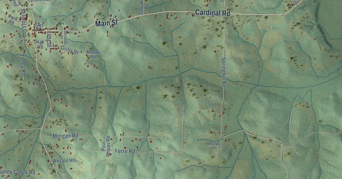 Map of Oxford, Arkansas in 2026