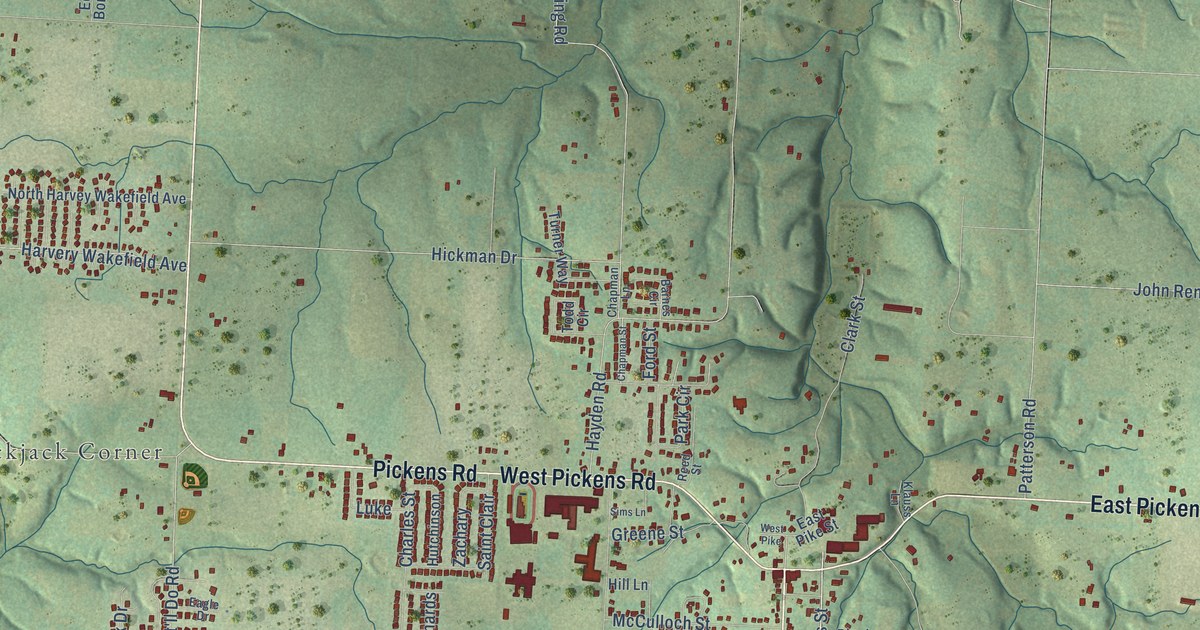 Map of Pea Ridge, Arkansas in 2026