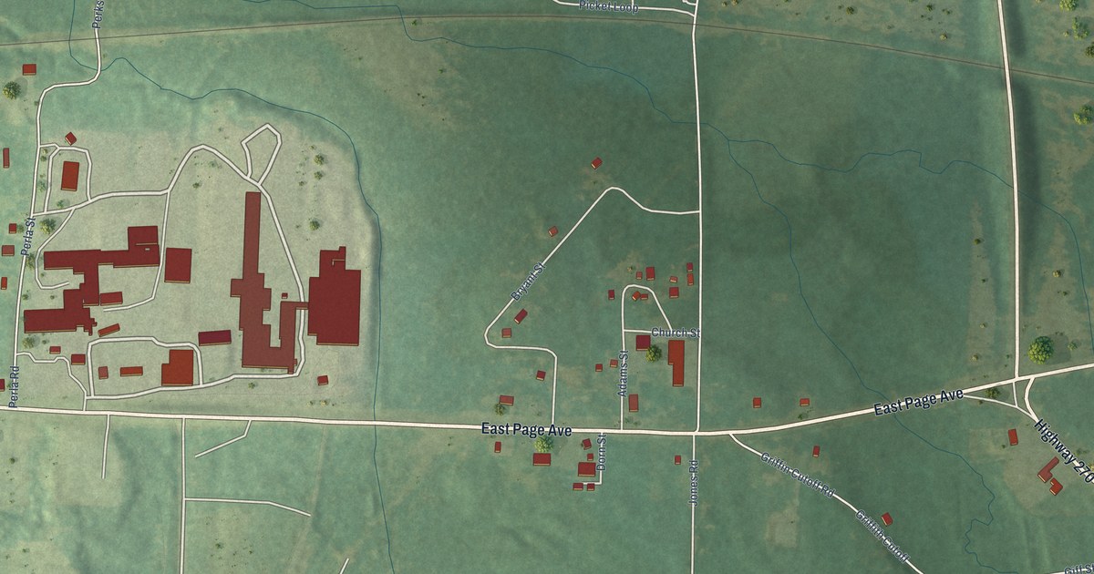 Map of Perla, Arkansas in 2026