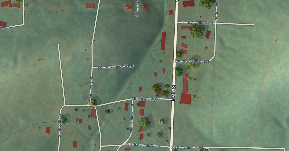 Map of Perry, Arkansas in 2026