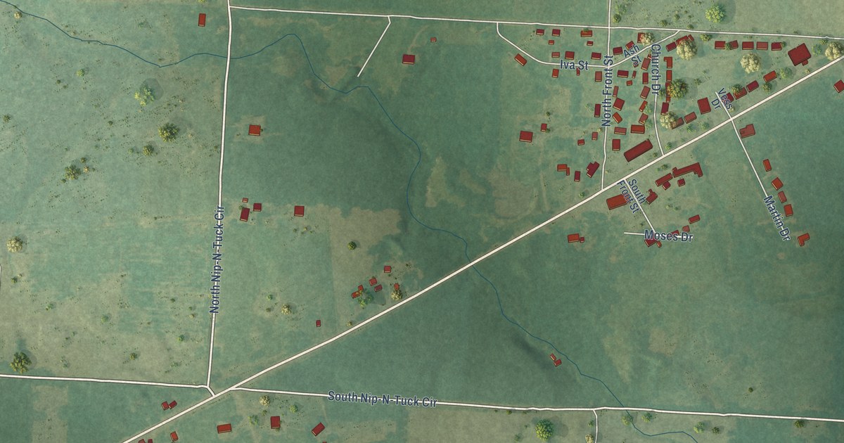 Map of Perrytown, Arkansas in 2026