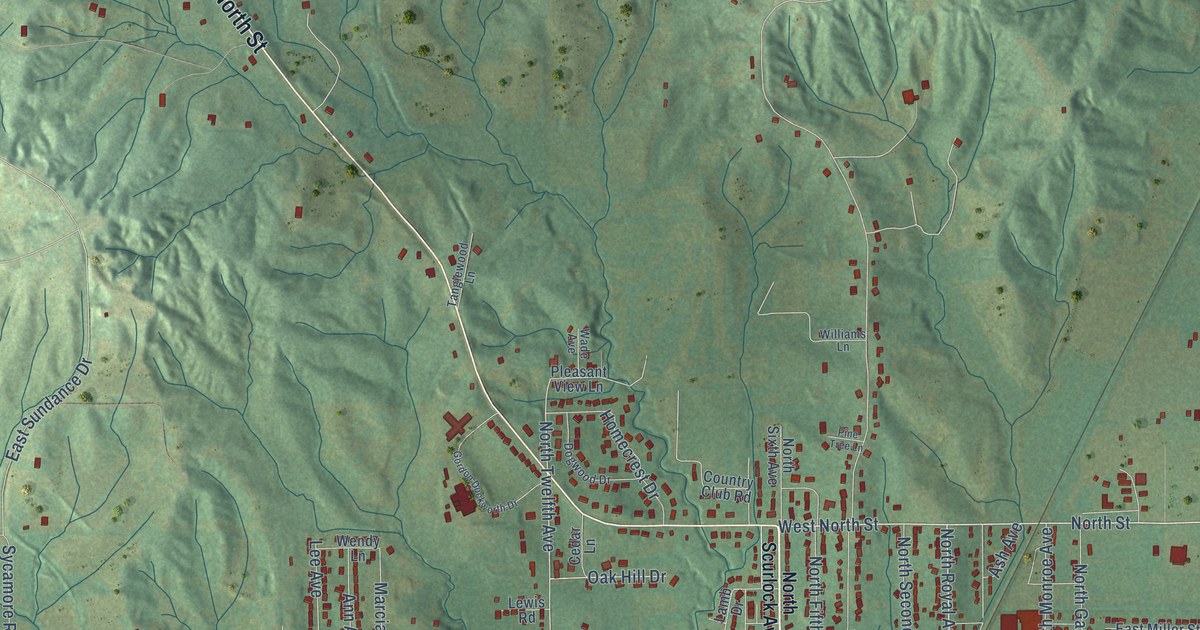 Map of Piggott, Arkansas in 2026