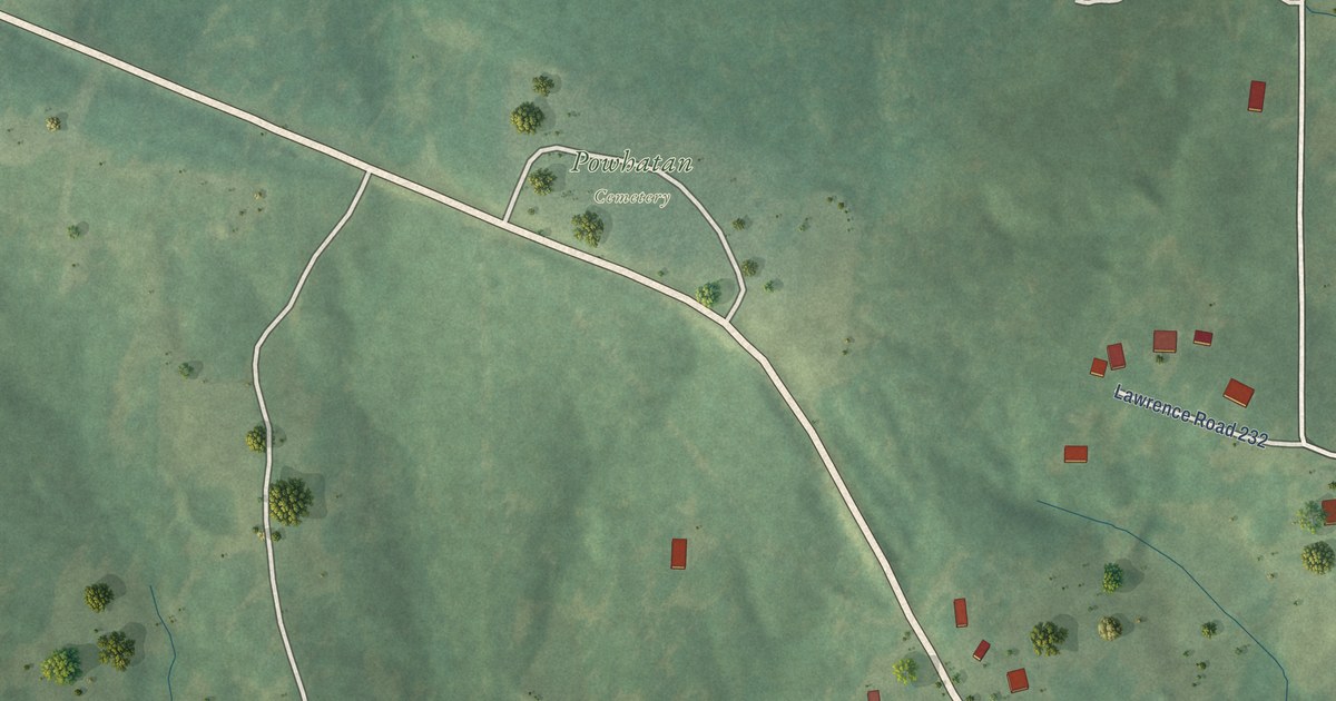 Map of Powhatan, Arkansas in 2026