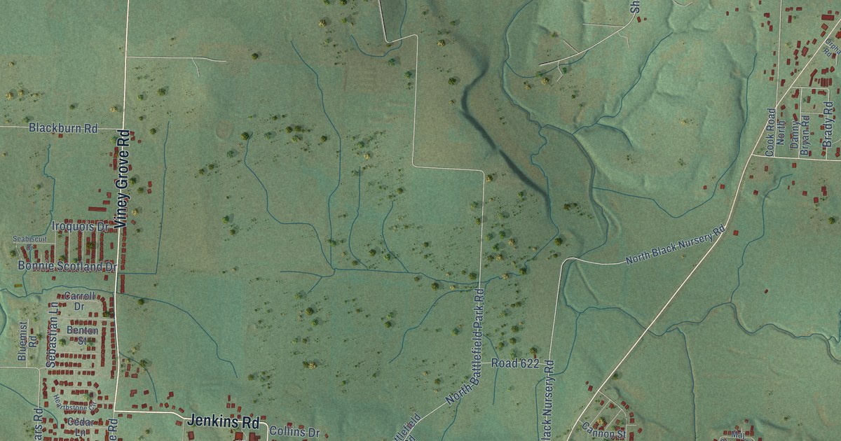 Map of Prairie Grove, Arkansas in 2026