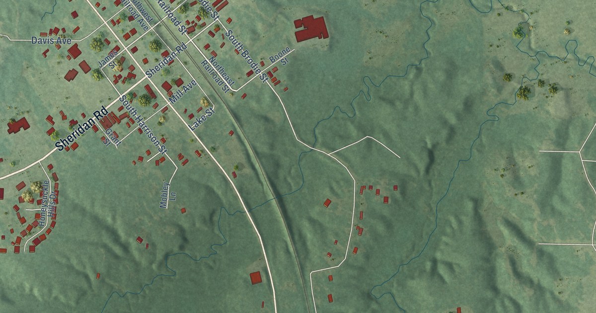 Map of Redfield, Arkansas in 2026