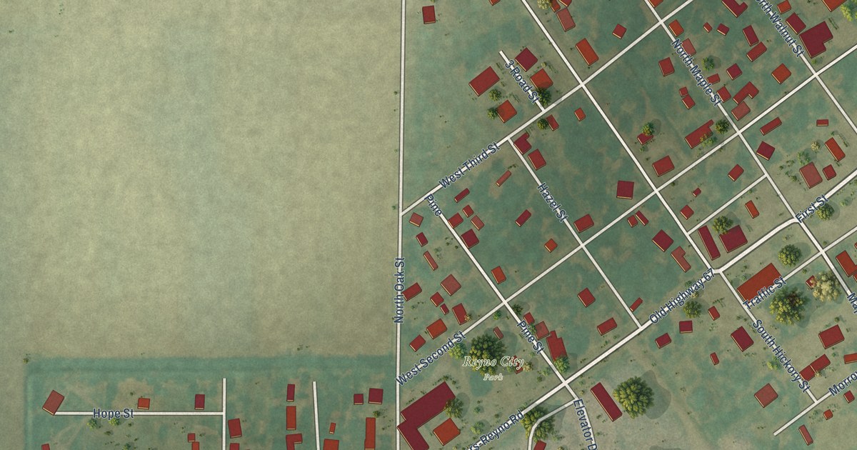 Map of Reyno, Arkansas in 2026