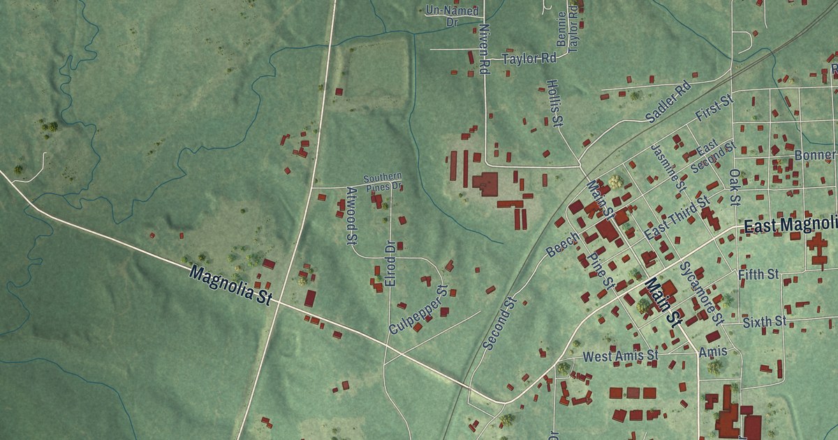 Map of Rison, Arkansas in 2026