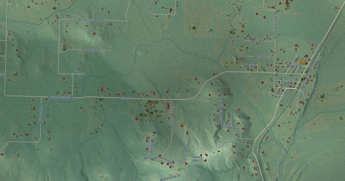 Map of Roland, Arkansas in 2026
