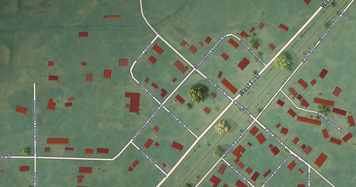 Map of Russell, Arkansas in 2026