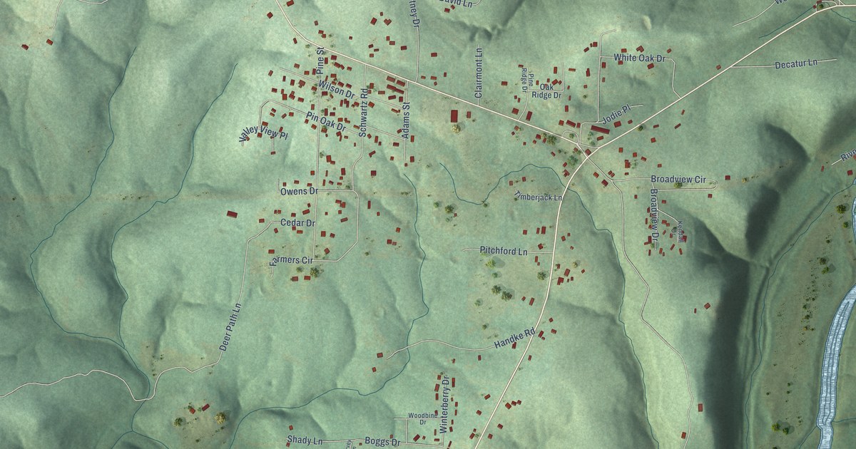 Map of Salesville, Arkansas in 2026