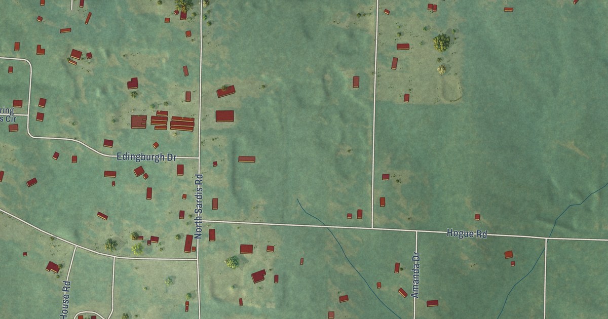 Map of Sardis, Arkansas in 2026