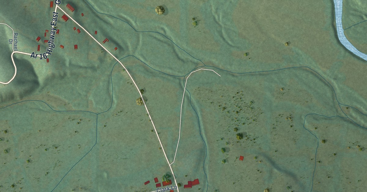 Map of Shirley, Arkansas in 2026