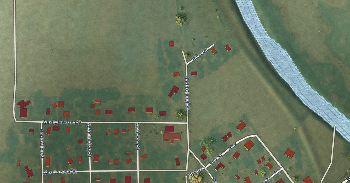 Map of St. Francis, Arkansas in 2026