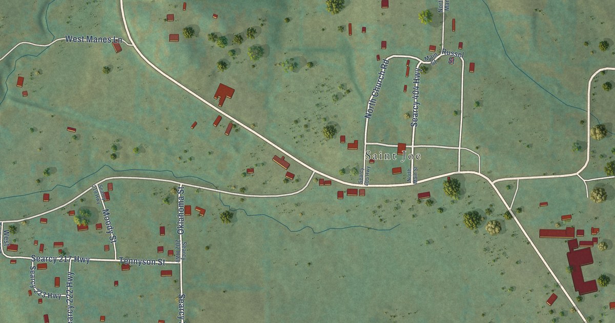 Map of St. Joe, Arkansas in 2026