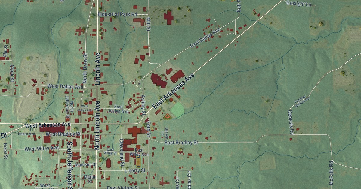 Map of Star City, Arkansas in 2026