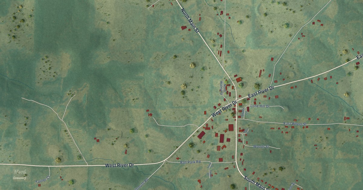 Map of Strawberry, Arkansas in 2026