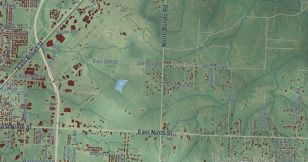 Map of Texarkana, Arkansas in 2026