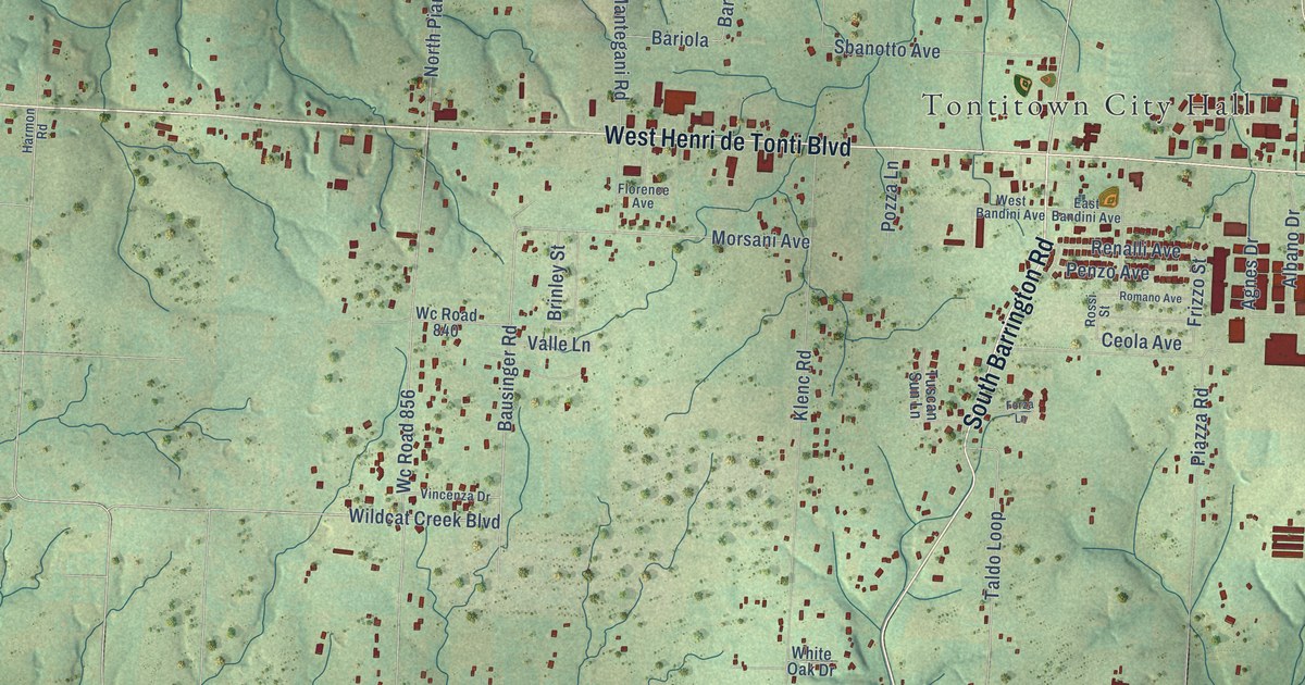 Map of Tontitown, Arkansas in 2026