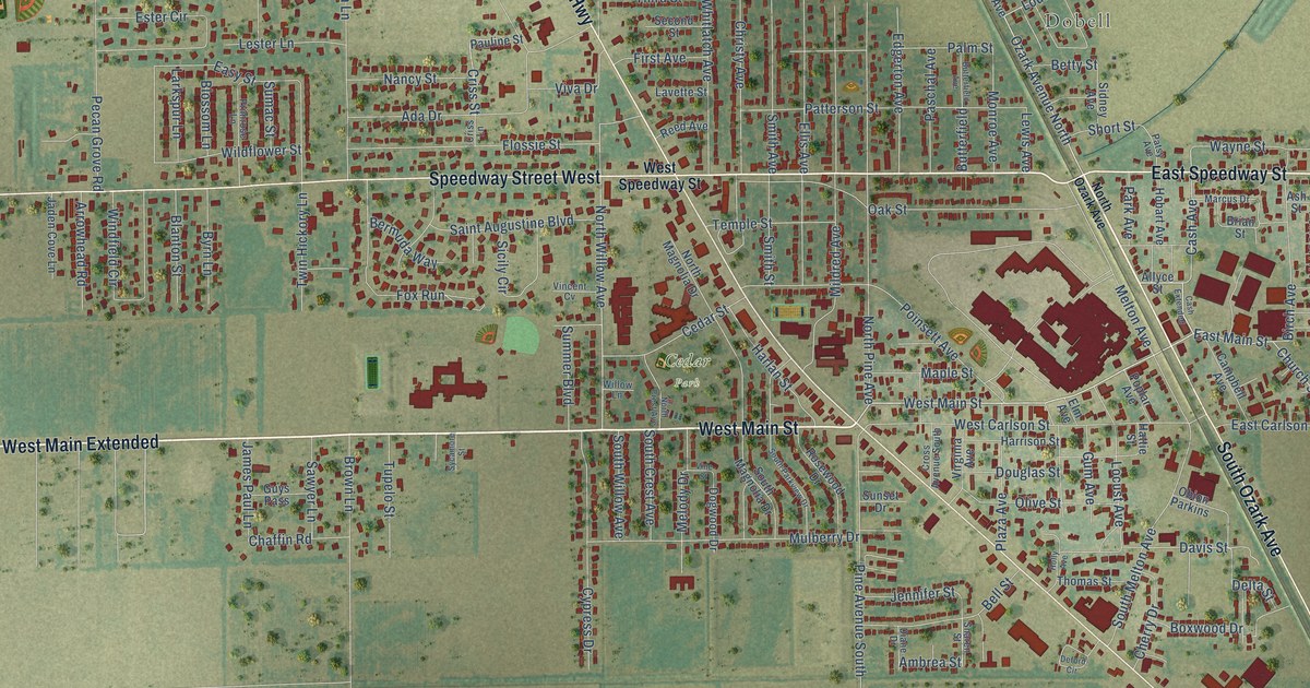 Map of Trumann, Arkansas in 2026