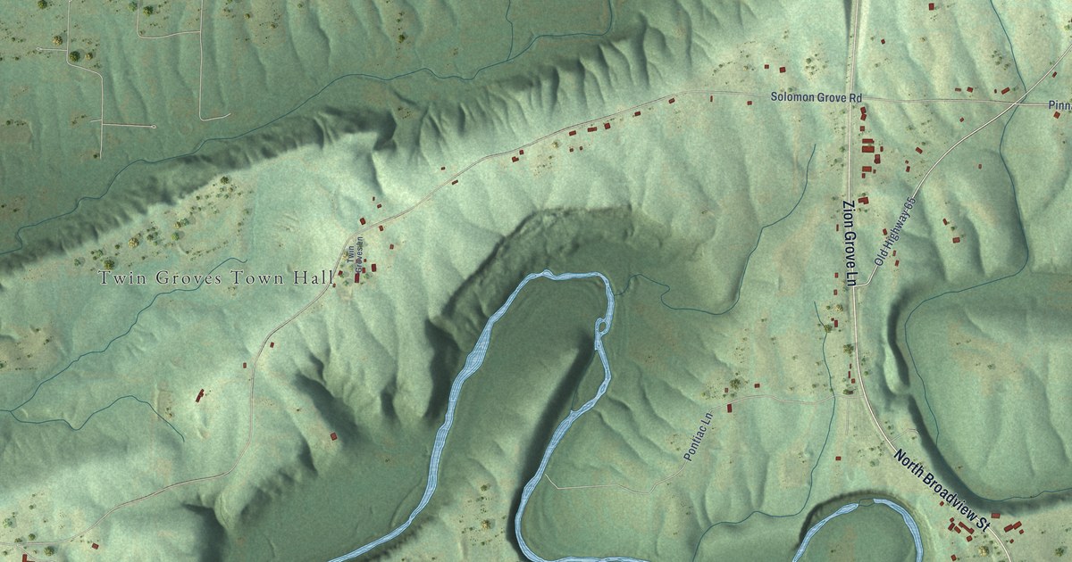 Map of Twin Groves, Arkansas in 2026