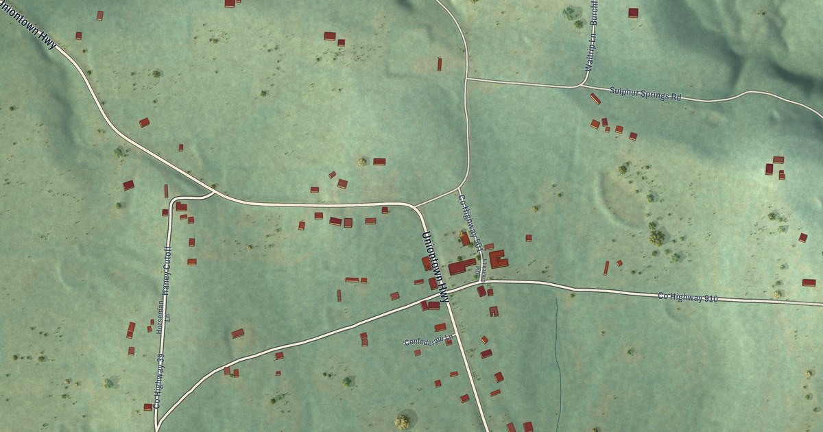 Map of Uniontown, Arkansas in 2026