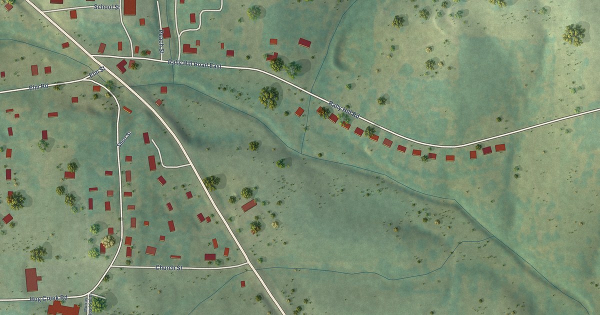 Map of Valley Springs, Arkansas in 2026