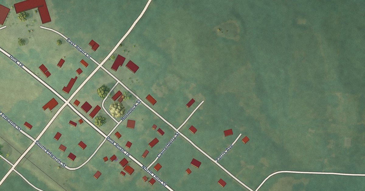 Map of Vandervoort, Arkansas in 2026