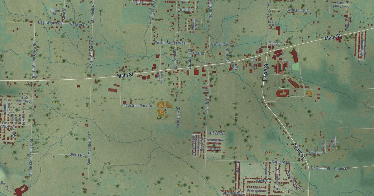 Map of Vilonia, Arkansas in 2026