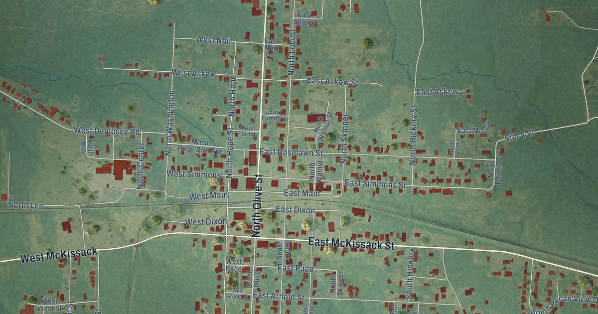 Map of Waldo, Arkansas in 2026